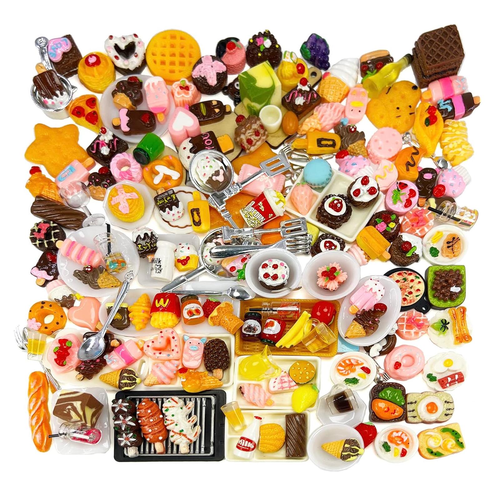 Juego de Comida de Juguete HUADELAIMA 200 Piezas Miniatura