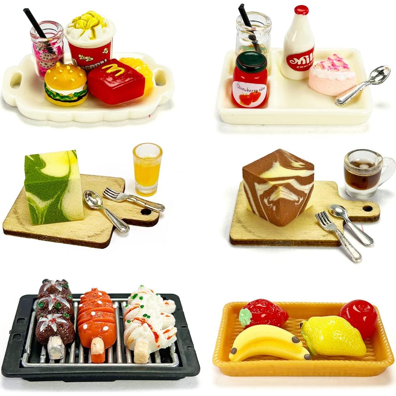 Juego de Comida de Juguete HUADELAIMA 200 Piezas Miniatura