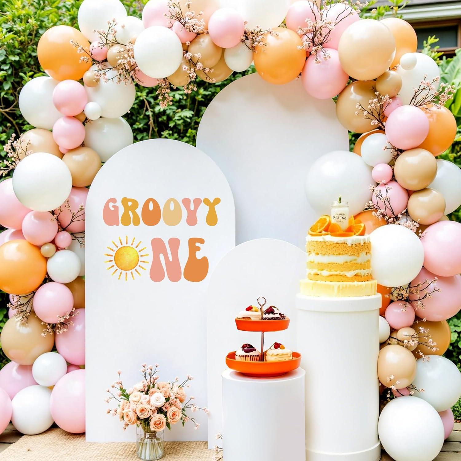 Decoraciones de Cumpleaños Vinilo Groovy One Girasol 41x57cm