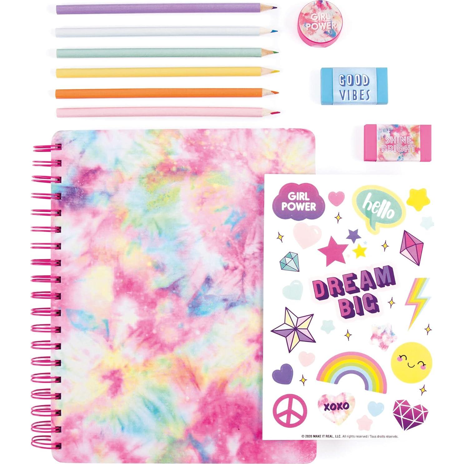 Set de Cuaderno de Bocetos 3C4G Tie Dye Pastel - 10 Piezas