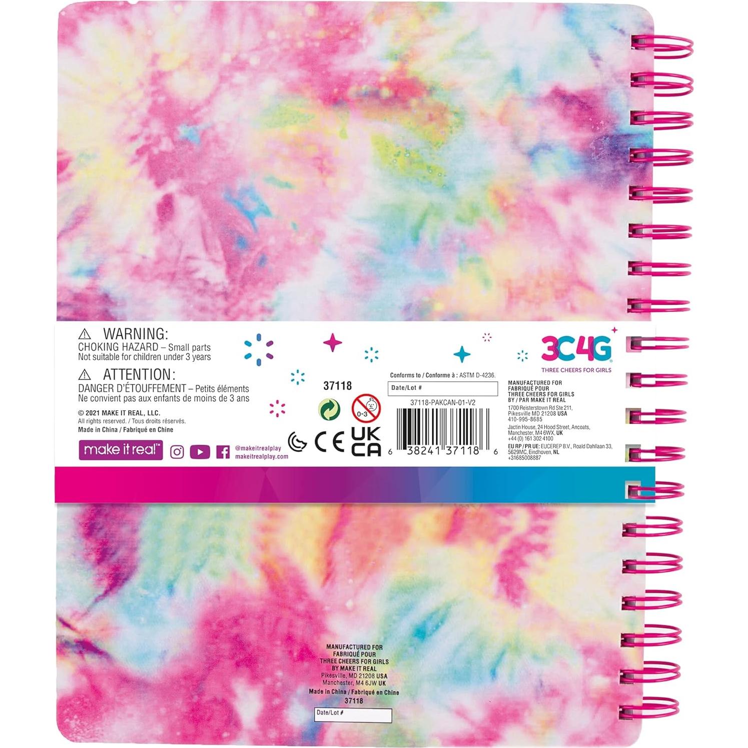 Set de Cuaderno de Bocetos 3C4G Tie Dye Pastel - 10 Piezas