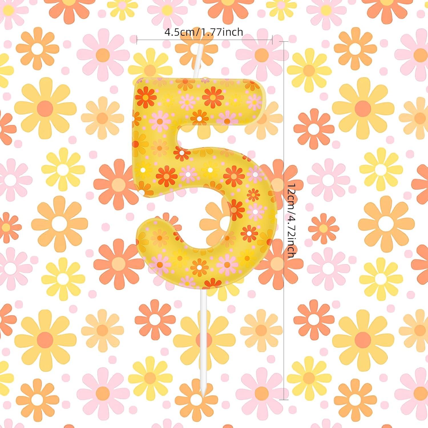 Vela de Cumpleaños Número 4 Arcoíris iNINGER 11cm