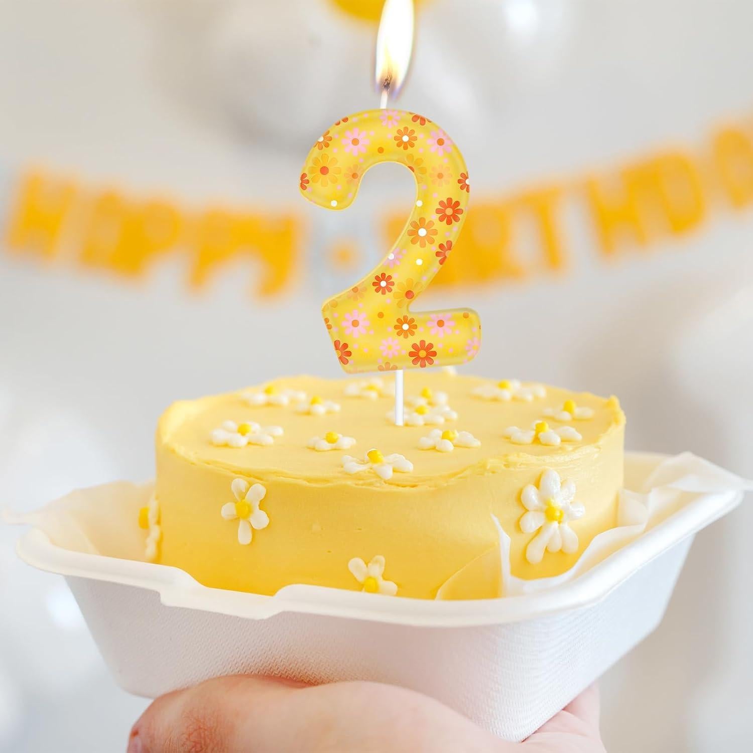 Vela de Cumpleaños Número 4 Arcoíris iNINGER 11cm