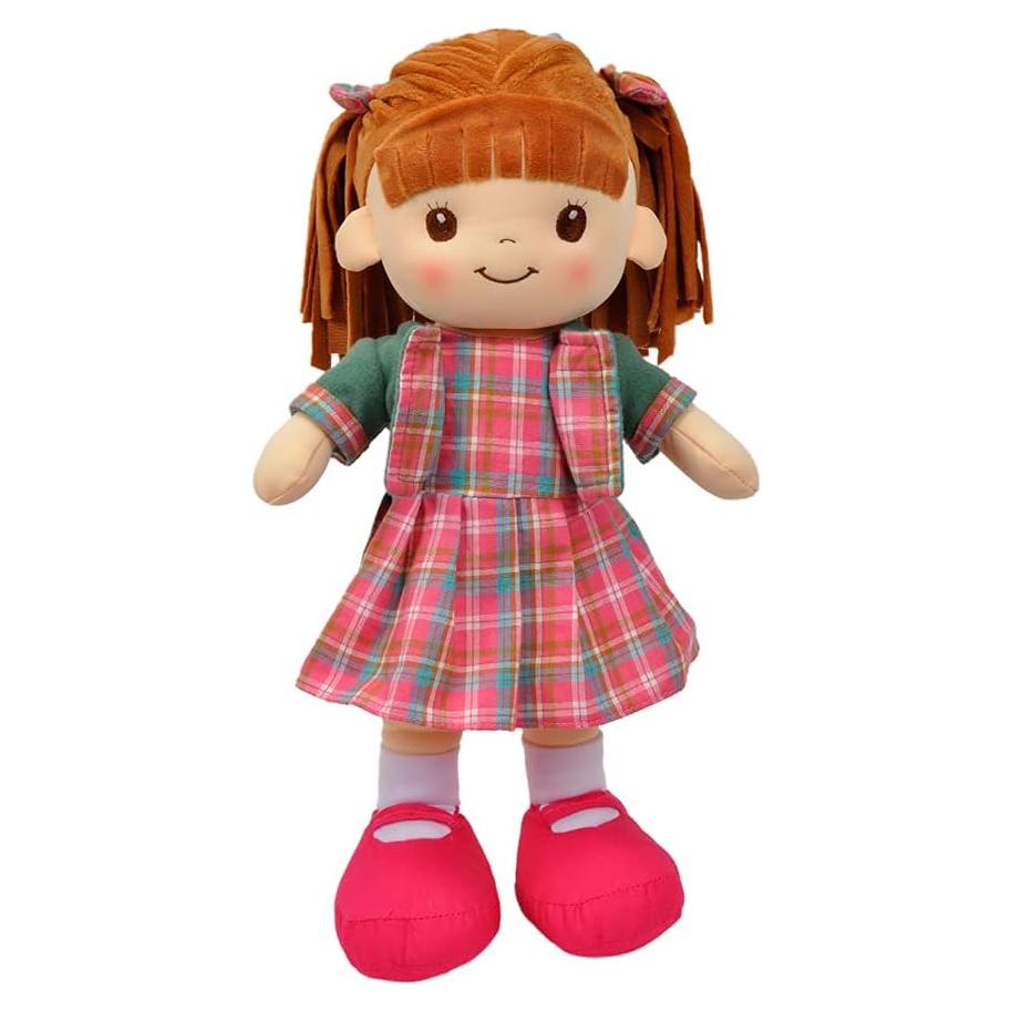 Muñeca de trapo interactiva Linzy Toys 40.64 cm Aissa a cuadros