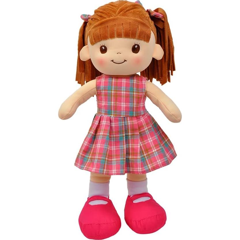 Muñeca de trapo interactiva Linzy Toys 40.64 cm Aissa a cuadros
