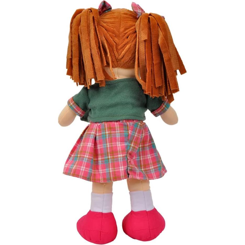 Muñeca de trapo interactiva Linzy Toys 40.64 cm Aissa a cuadros