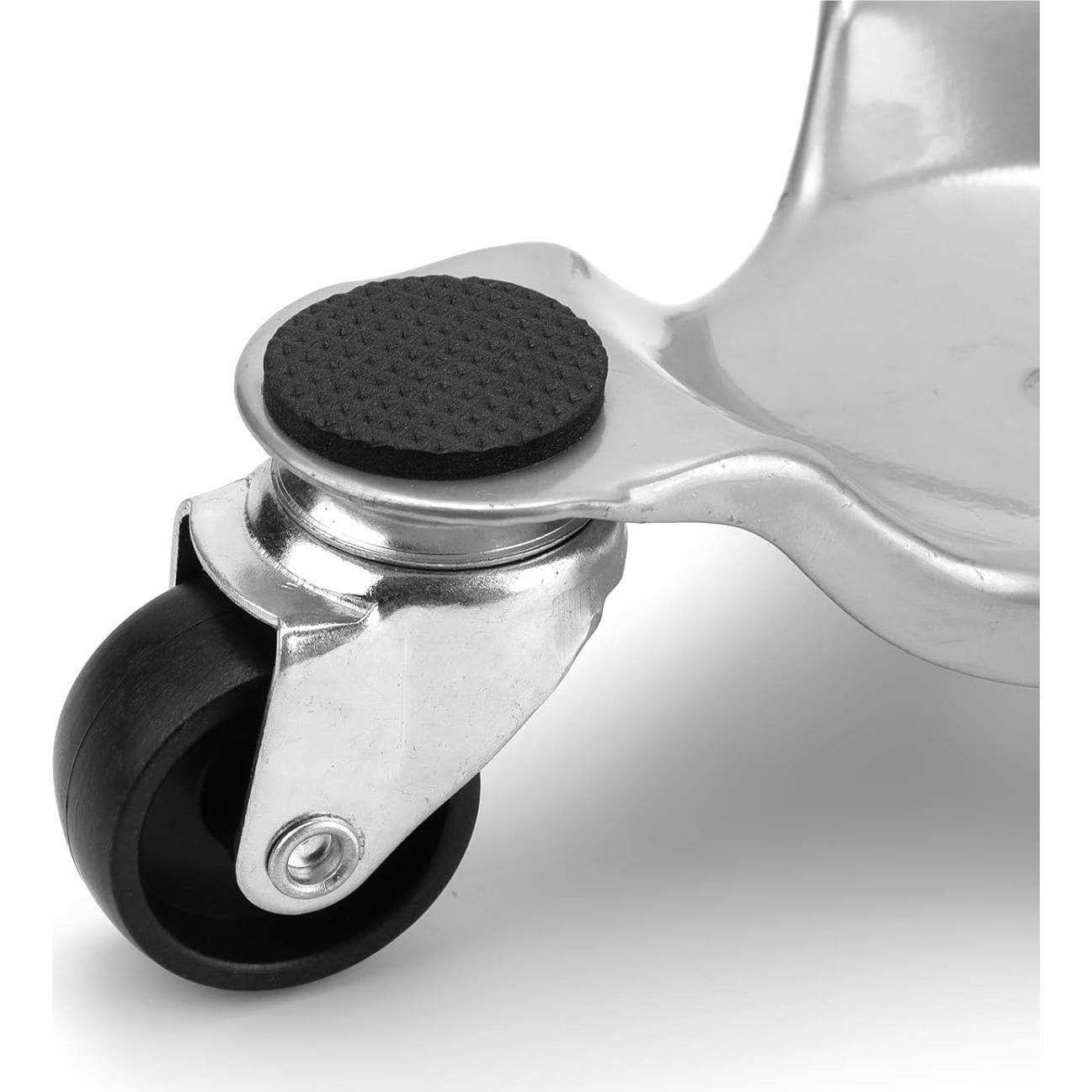 Yopay 4 Carros Tri-Dolly de Acero 90 kg 3 Ruedas 15 cm