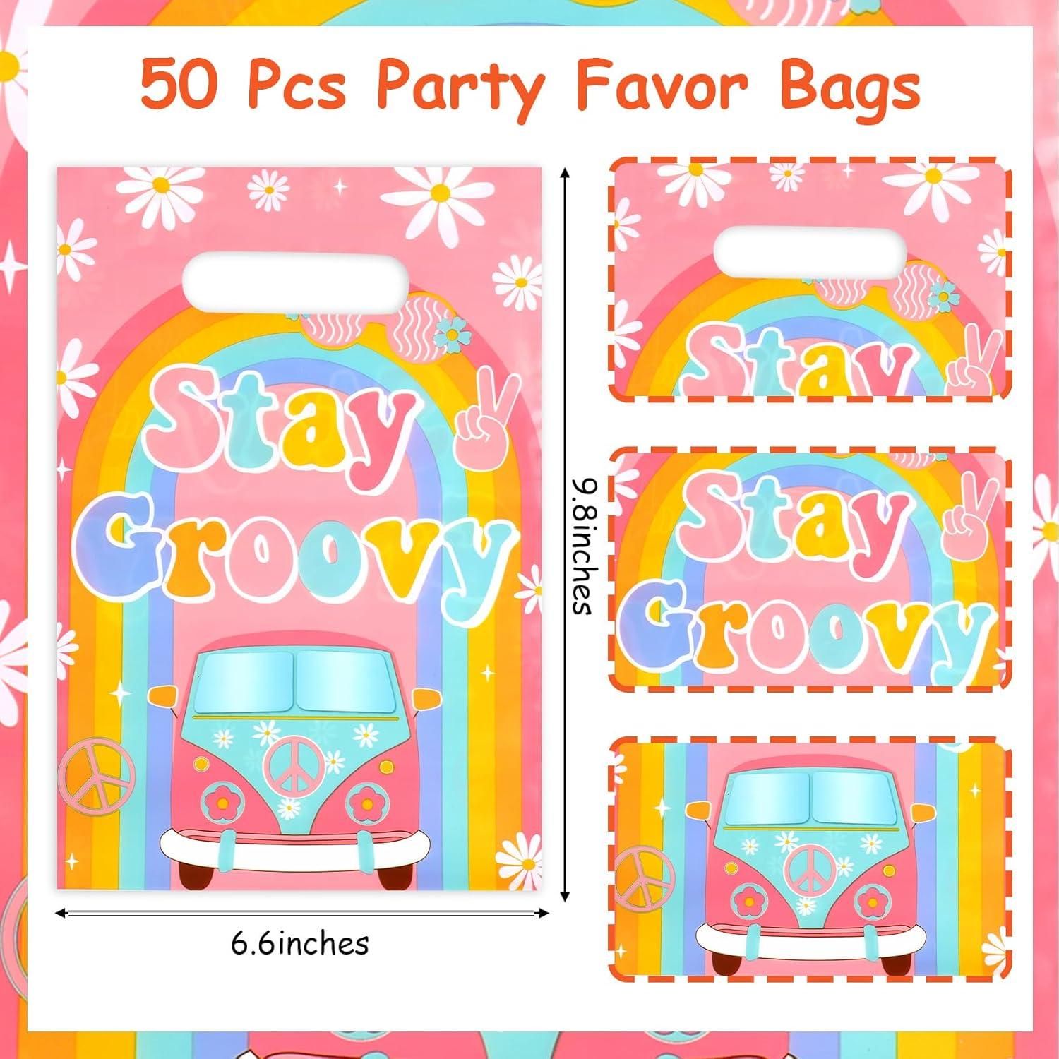 Bolsas de Fiesta Hippie Serencatcher 50 Pcs Stay Groovy