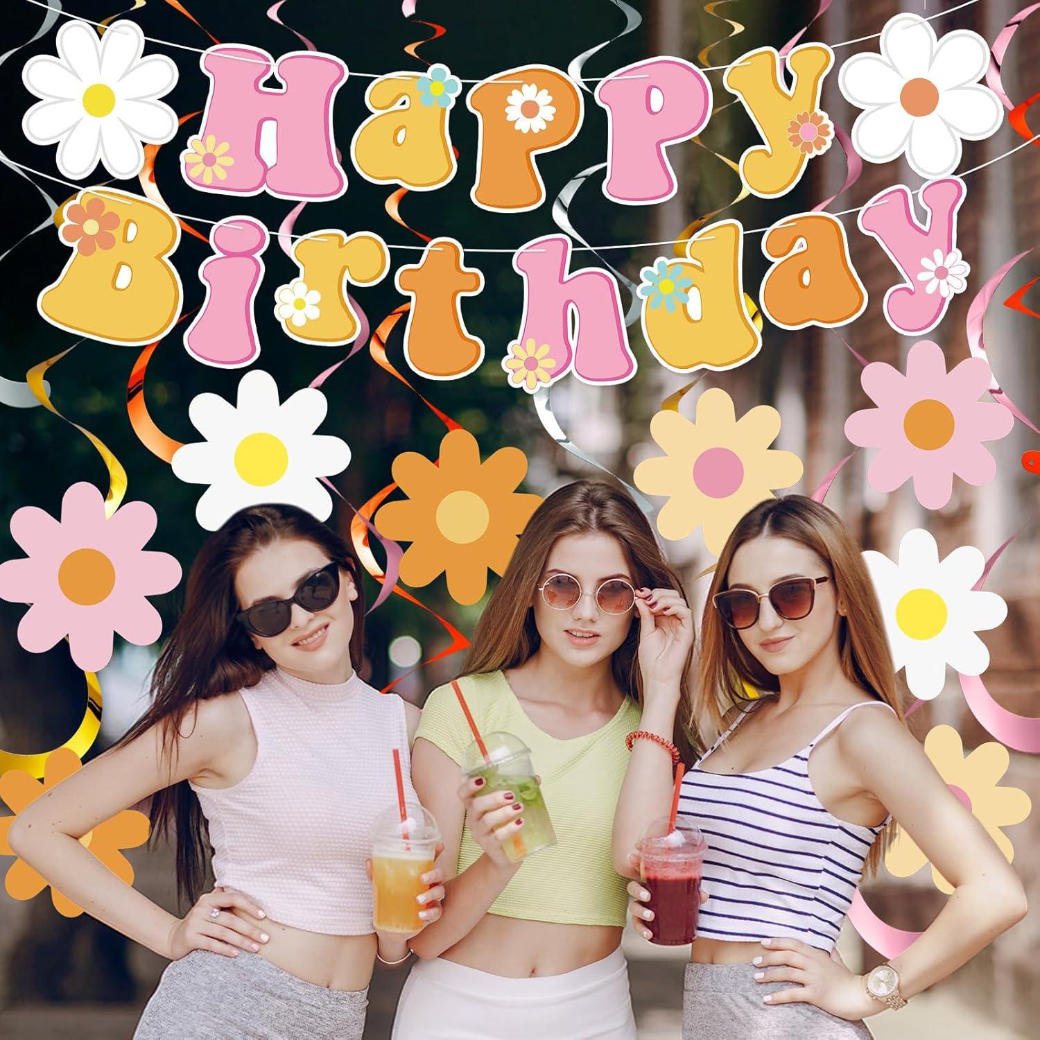 Decoración de Cumpleaños Boho Pasimy - Banner y Guirnaldas