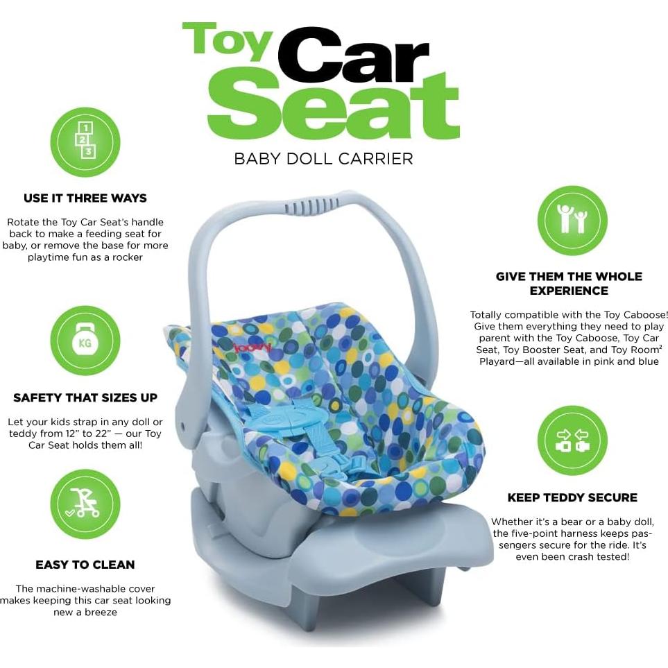 Silla de auto de juguete Joovy para muñecas 30-56 cm azul