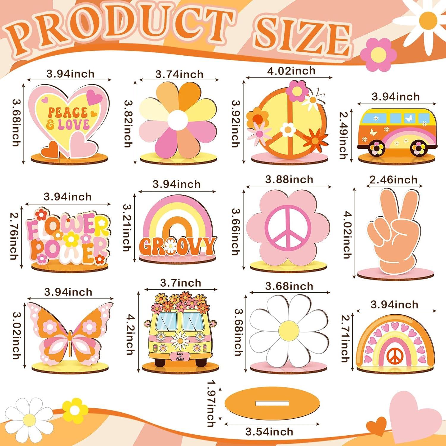 12 Decoraciones de Fiesta Groovy RattanView - Centros de Mesa Bohemios