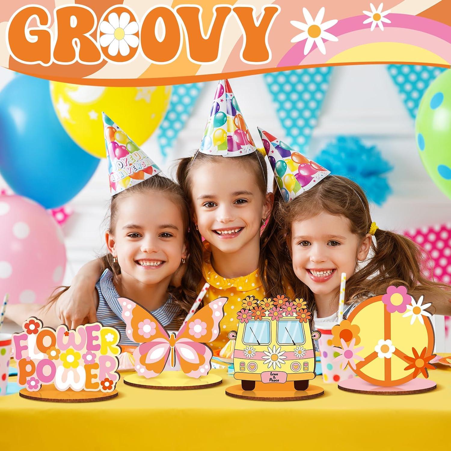 12 Decoraciones de Fiesta Groovy RattanView - Centros de Mesa Bohemios