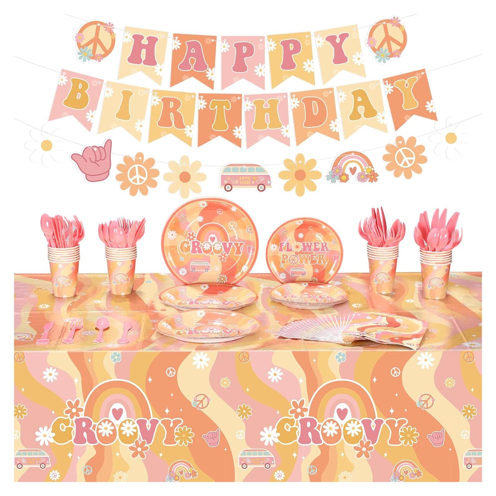 Suministros de Fiesta Geyee 173 Piezas para 24 Invitados