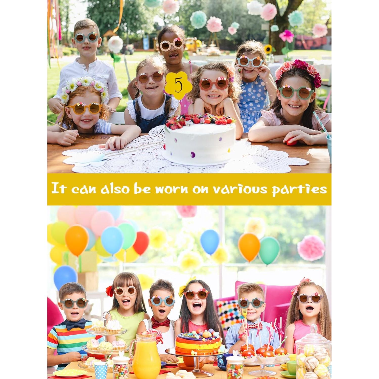 Kanayu Kit de Gafas de Sol DIY para Niños 24 Piezas Colores Vivos