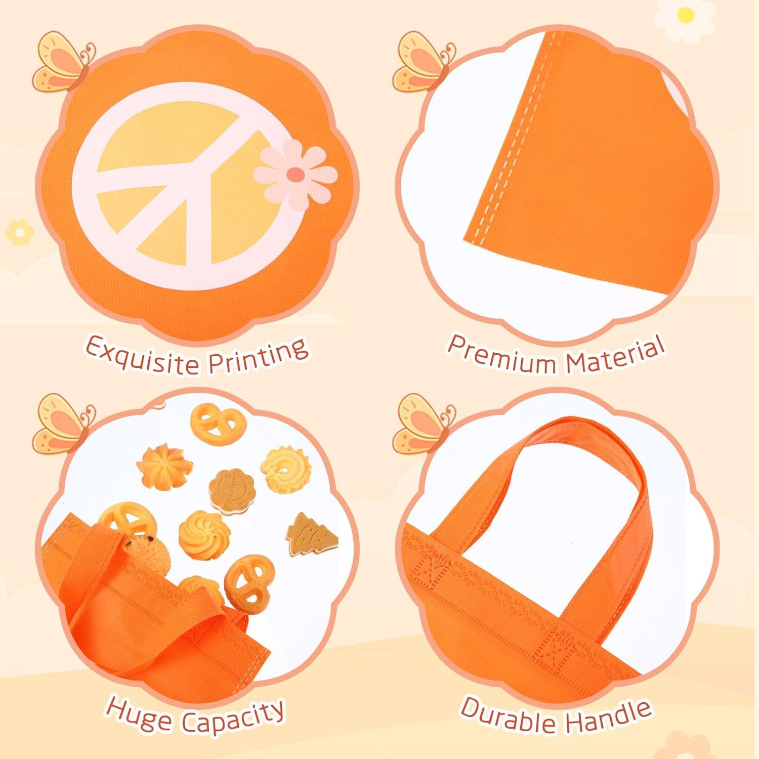 24 Bolsas de Regalo Hippie Retro Lincia 25x20 cm para Fiesta