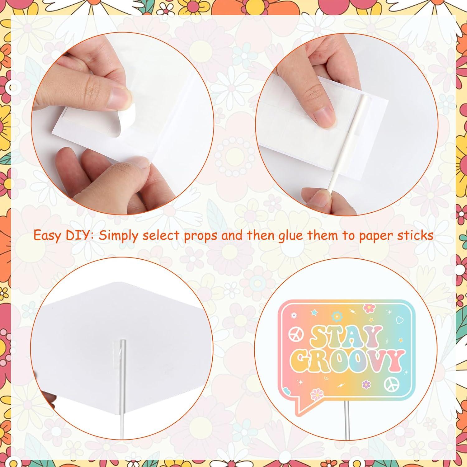 Decoraciones de Fiesta Groovy Cheereveal - 30 Accesorios para Photobooth