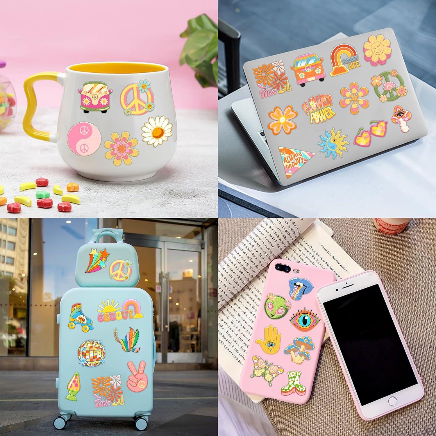 Tatuajes Temporales 96 PCS 91TATTOOS Retro 60s 70s Niños