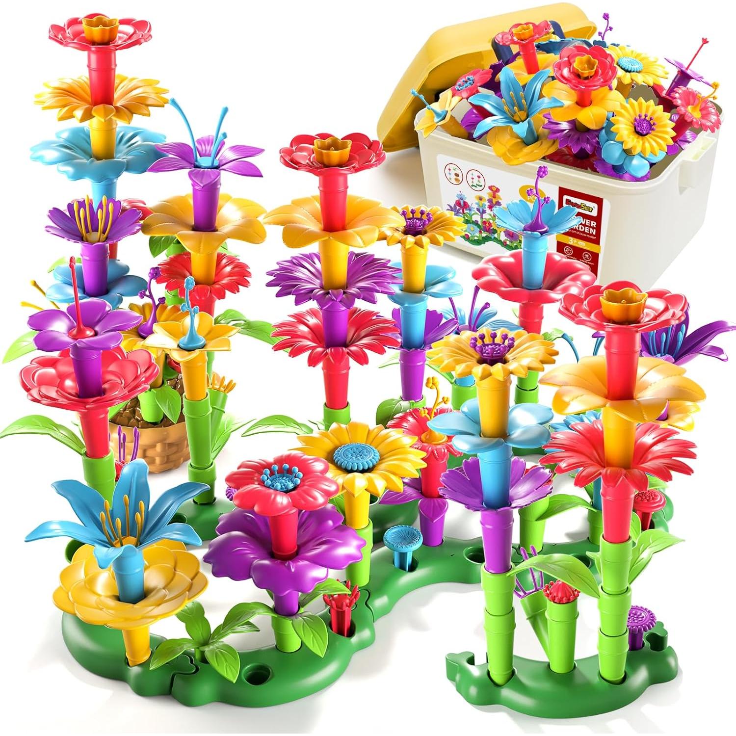 Set de Juguetes de Construcción de Jardín de Flores 81 PCS