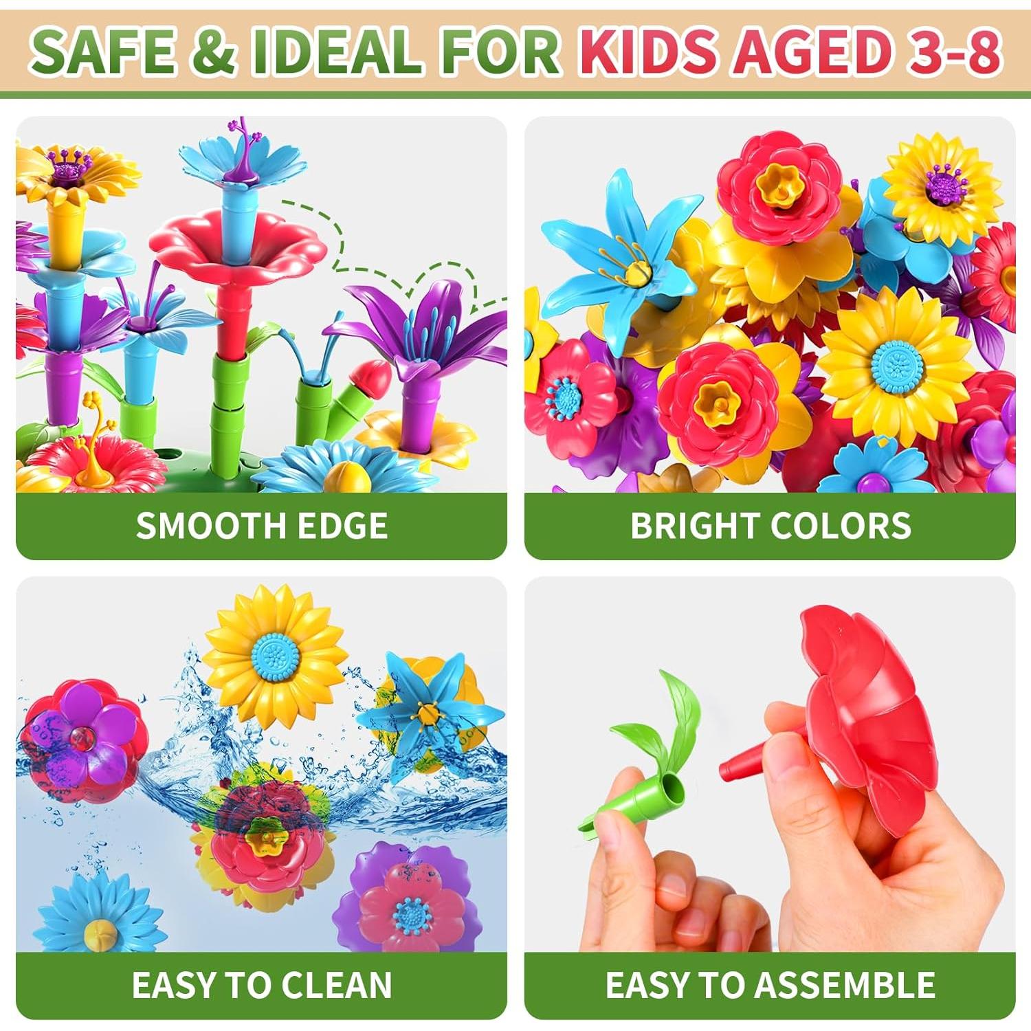 Set de Juguetes de Construcción de Jardín de Flores 81 PCS