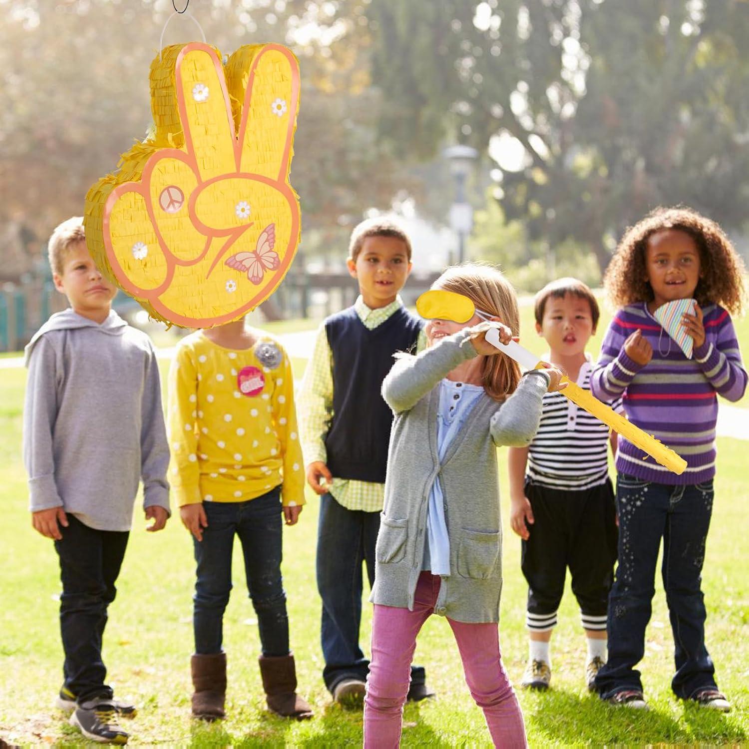 Piñata Groovy JOARHONAL con Antifaz y Bate 40.6x30.5 cm