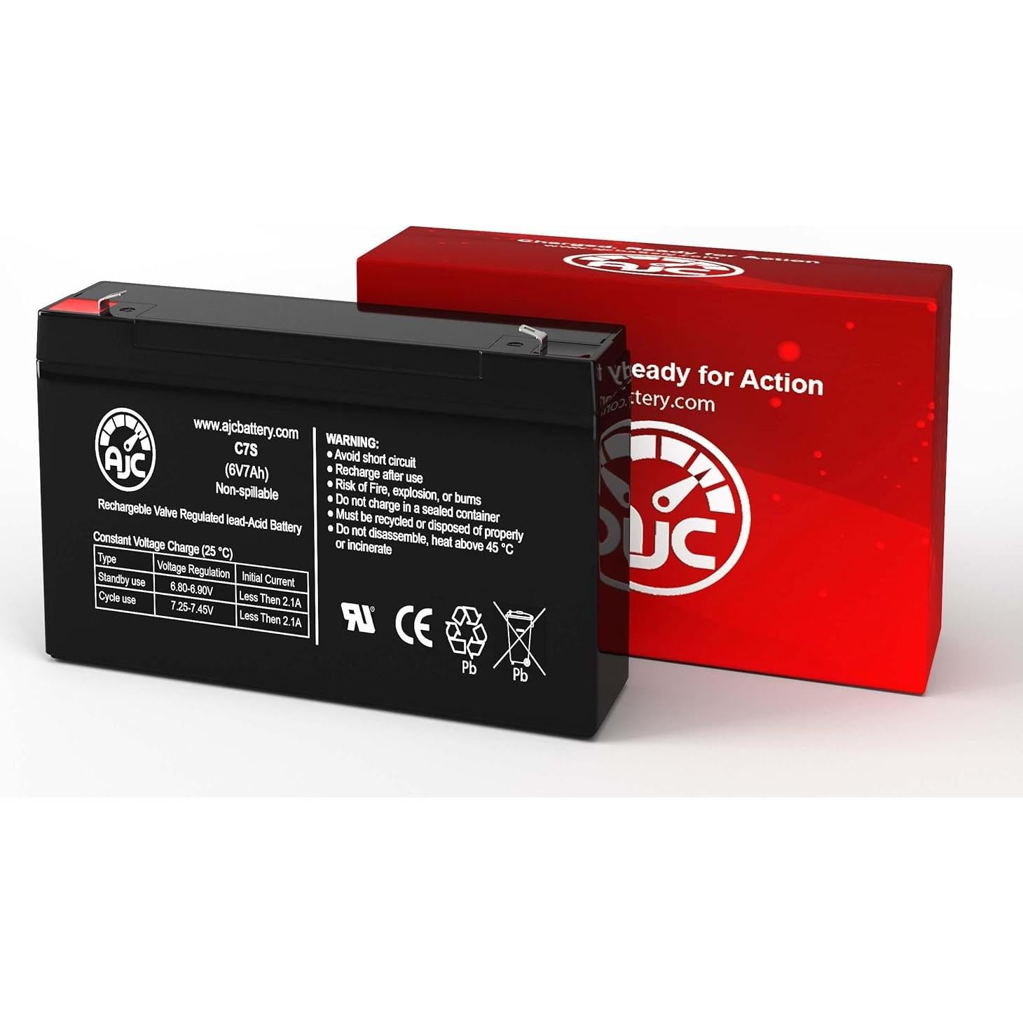 Batería AJC 6V 7Ah para Scooter Va Va Vroom Kid Trax