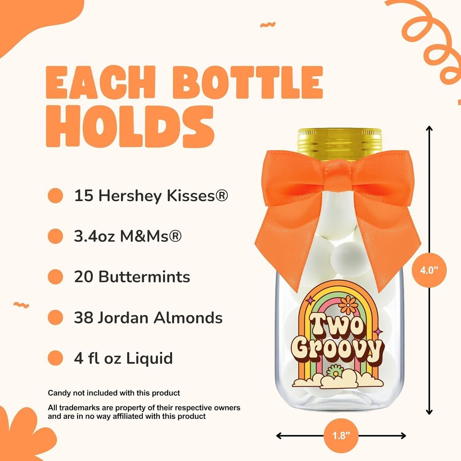 Paquete de 12 Tarros de Dulces Ethisa Dos Groovy 118ml