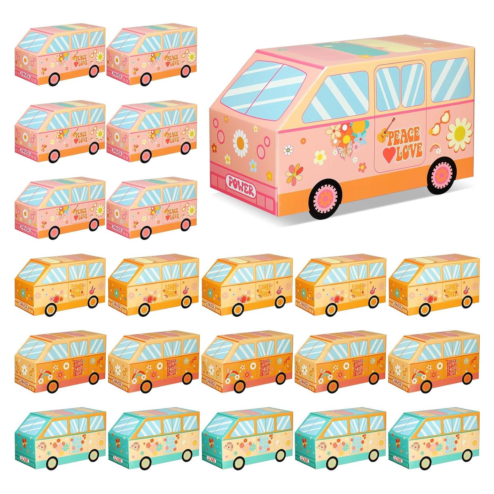 24 Cajas de Dulces Psicodélicas TecUnite en Forma de Camión