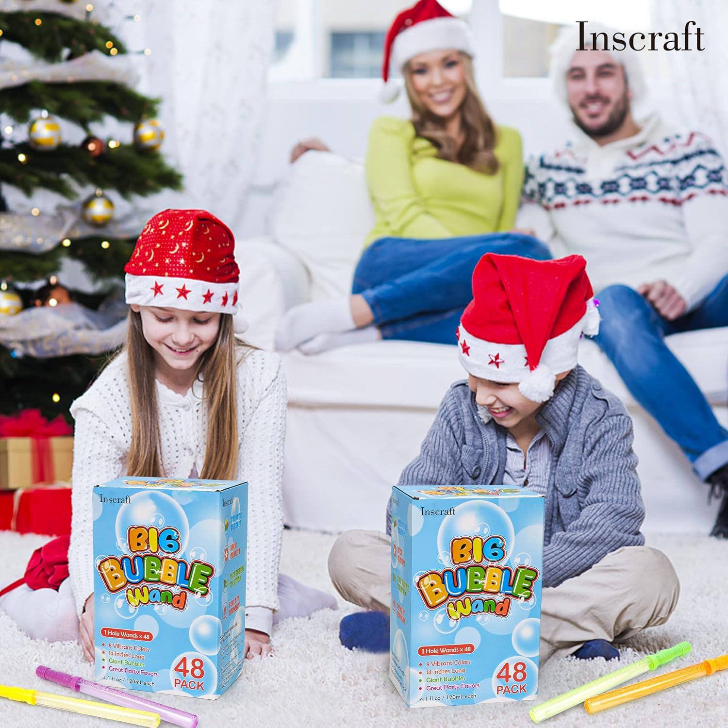 Inscraft 48 Varitas de Burbujas Grandes 35.5 cm 8 Colores