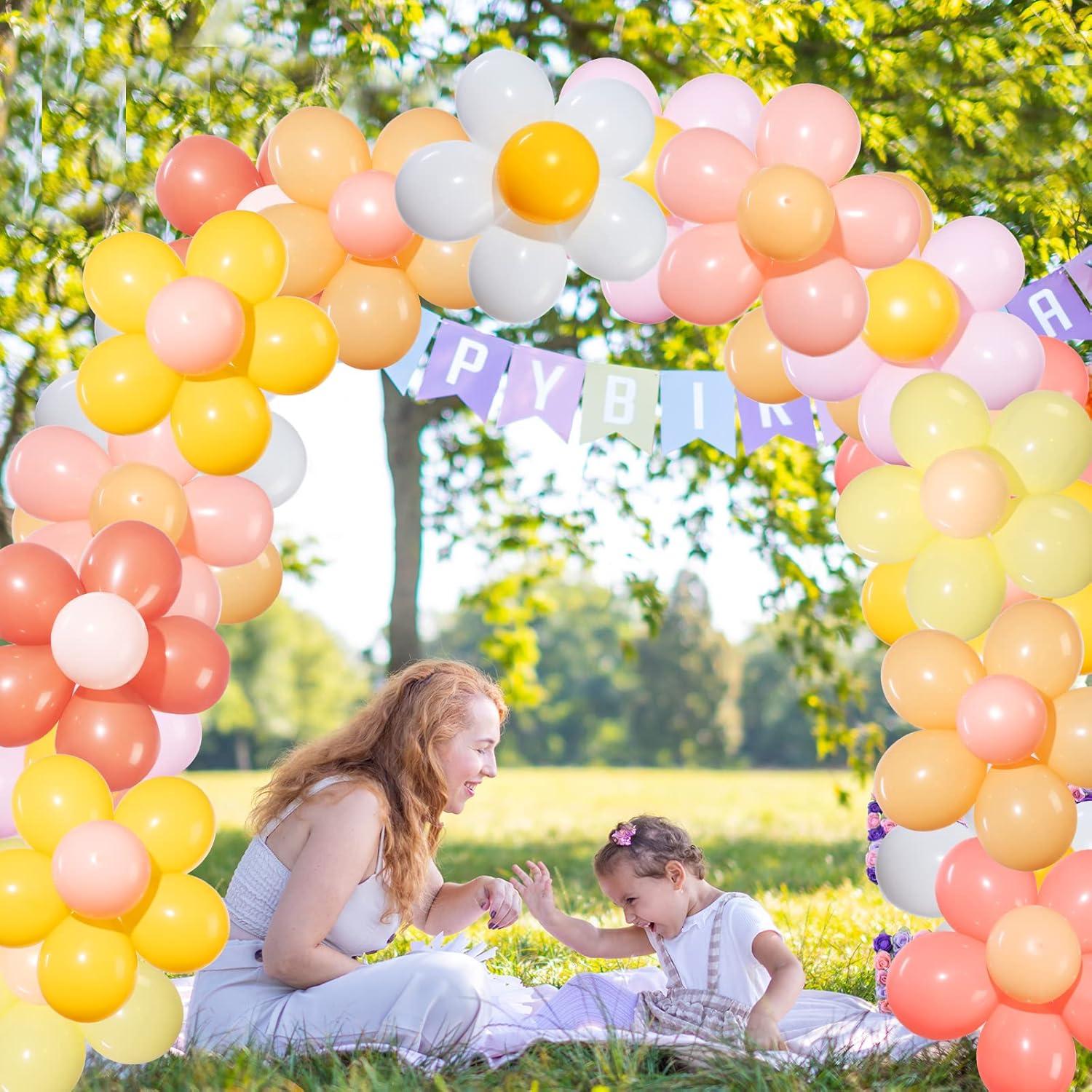 27 Set Globos de Flores Margarita Chengu 25.4 cm Multicolor