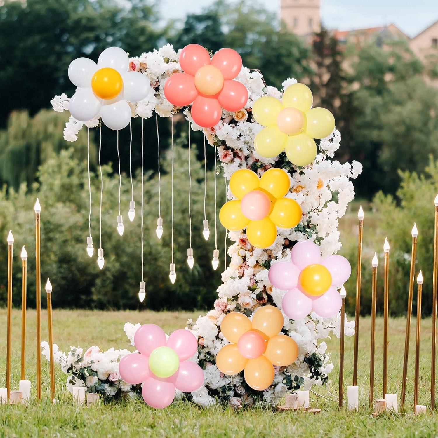 27 Set Globos de Flores Margarita Chengu 25.4 cm Multicolor