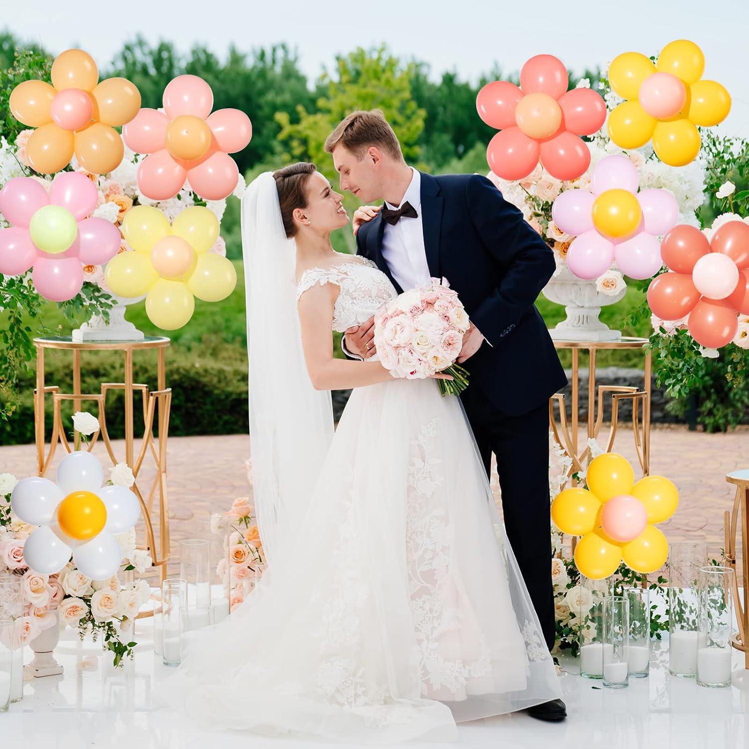 27 Set Globos de Flores Margarita Chengu 25.4 cm Multicolor