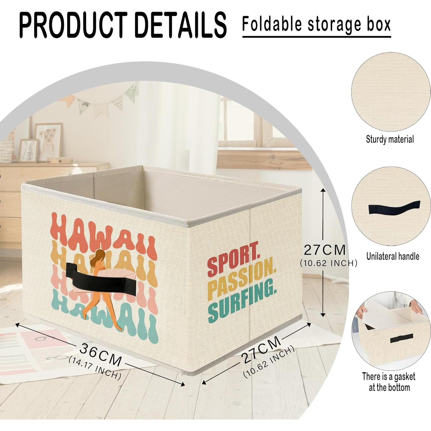 Cesta de Almacenamiento Plegable Mancheng-zi 35.88x26.99cm