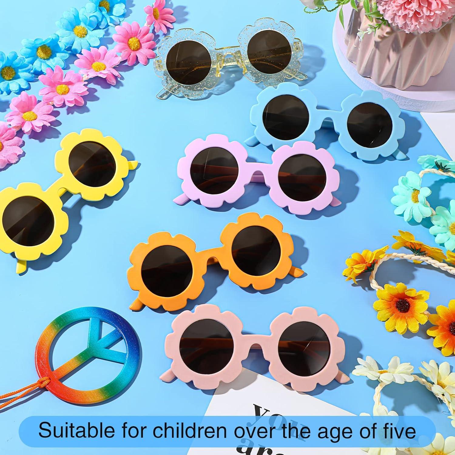 Conjunto de Gafas Hippies y Diademas Cindeer - 36 Piezas