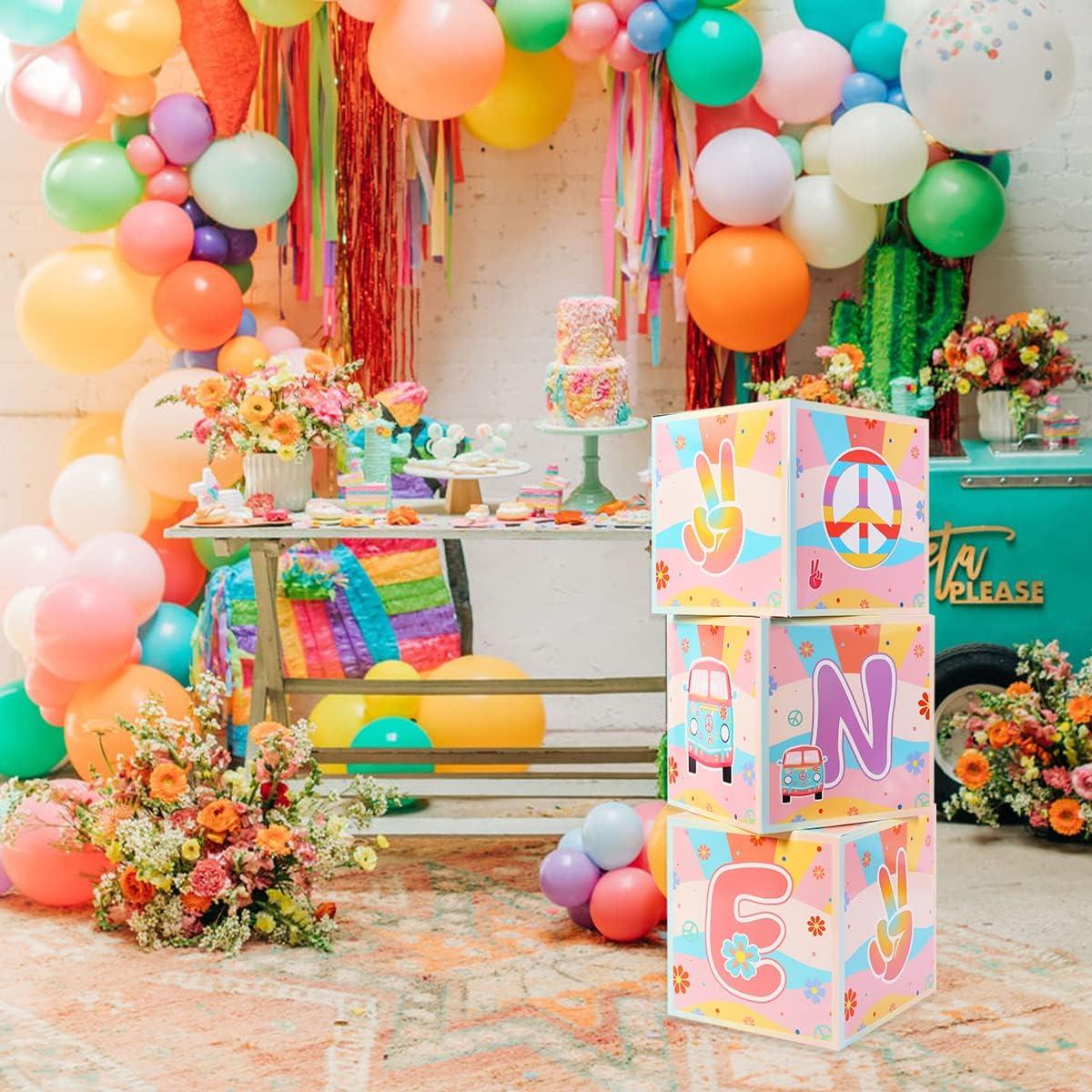 Decoraciones de Cumpleaños Groovy One - 3 Cajas de Globos 30 cm