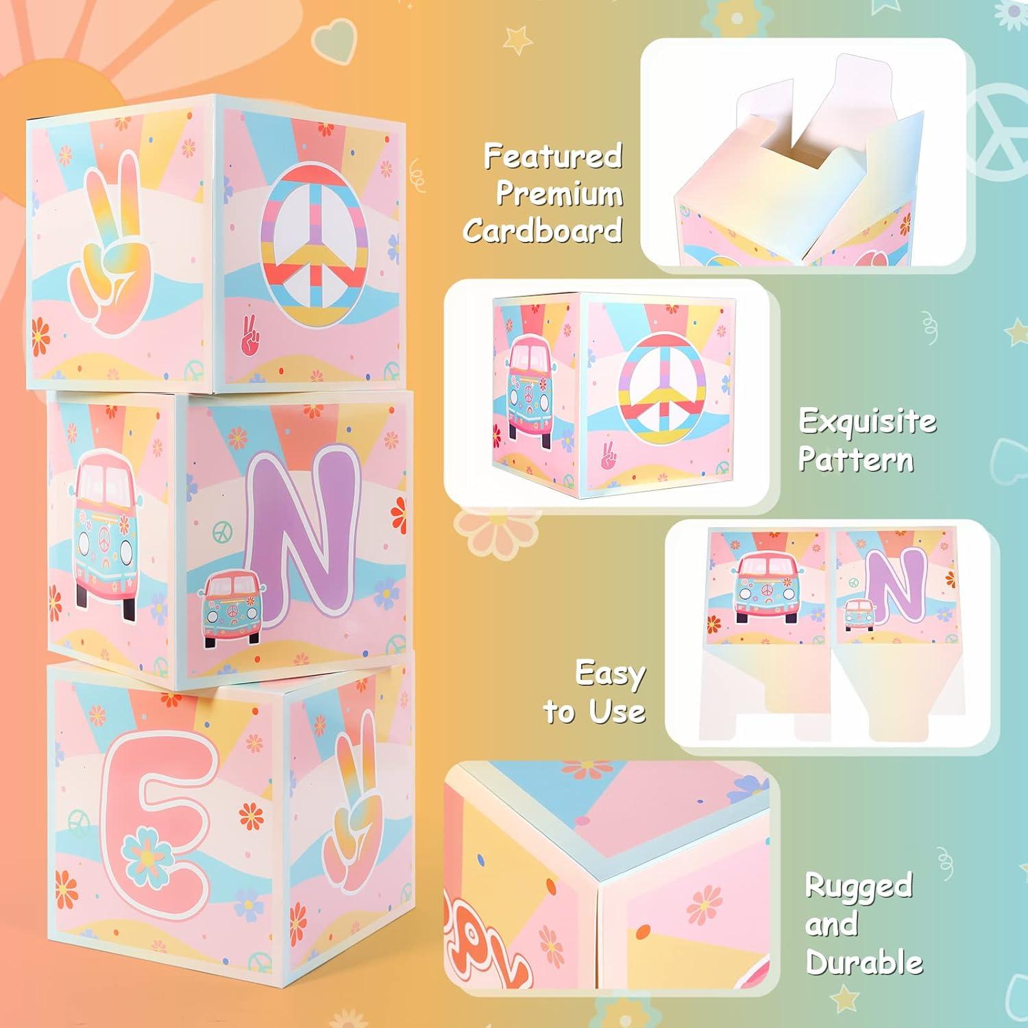 Decoraciones de Cumpleaños Groovy One - 3 Cajas de Globos 30 cm