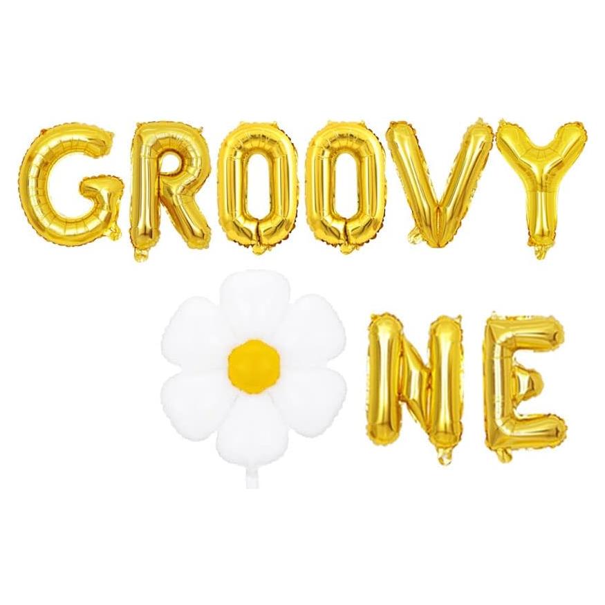 Kit de Globos KUNGOON para Primer Cumpleaños Bebé - 40.64 cm y 71.12 cm