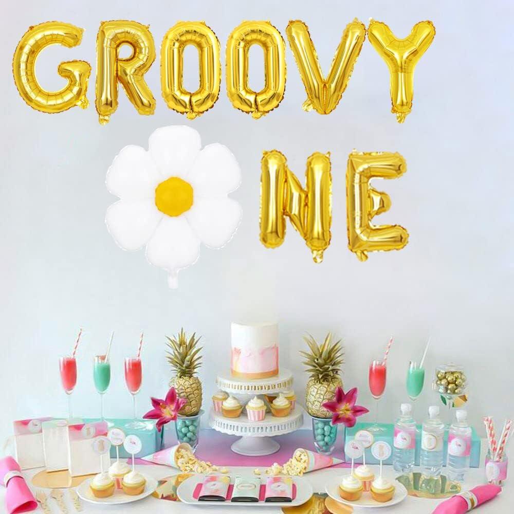 Kit de Globos KUNGOON para Primer Cumpleaños Bebé - 40.64 cm y 71.12 cm