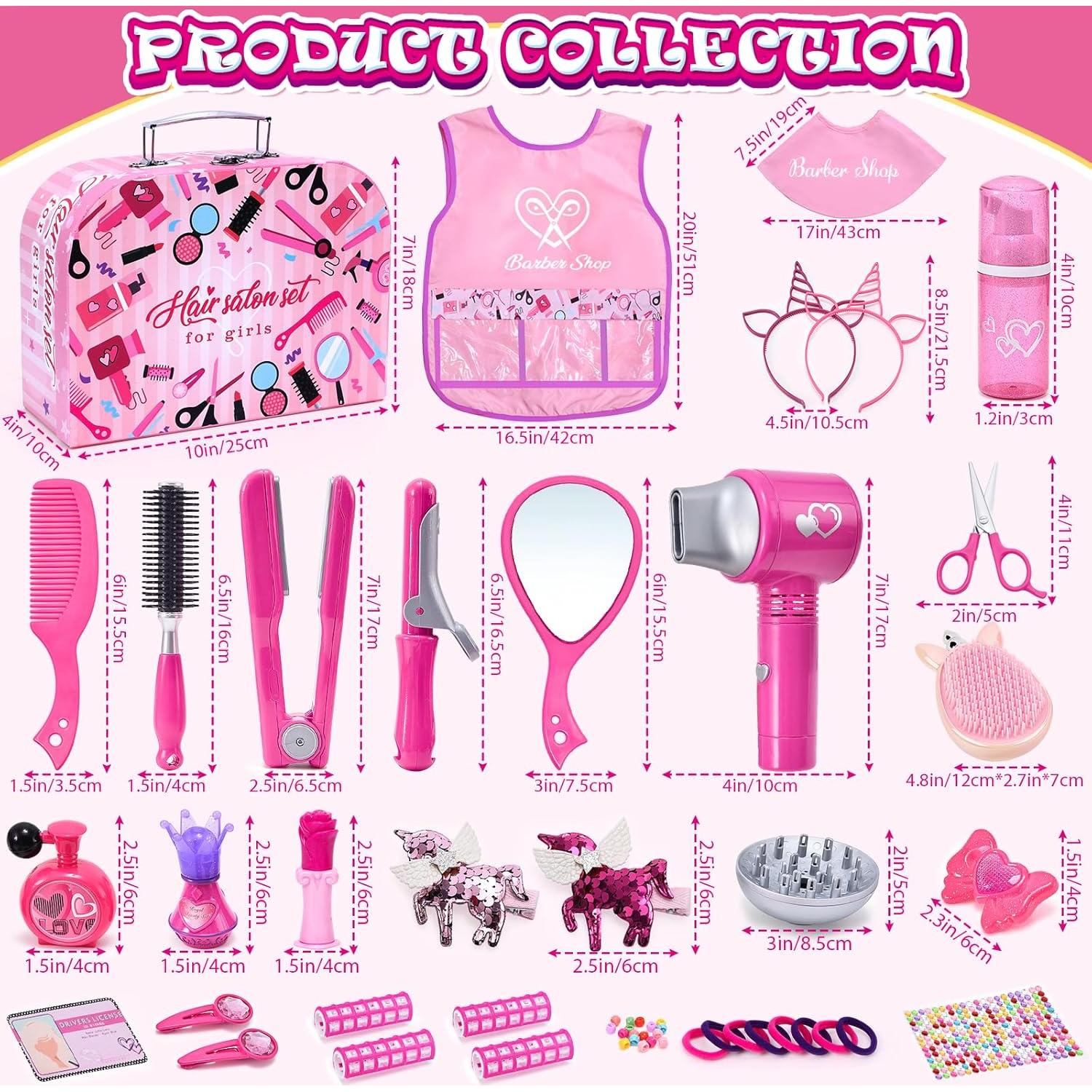 Conjunto de Juguetes de Salón de Belleza Lorfancy 49 Pcs