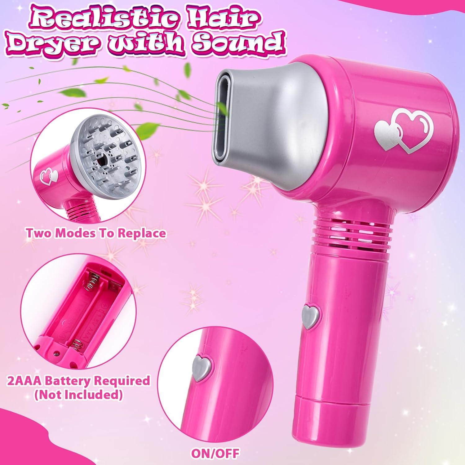 Conjunto de Juguetes de Salón de Belleza Lorfancy 49 Pcs