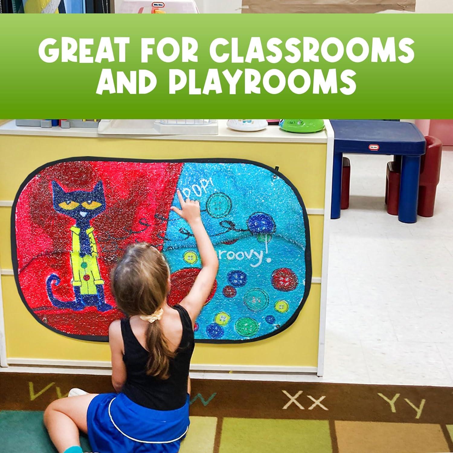 Pañuelo Sensorial Reversibles Lentejuelas Pete The Cat Jumbo 101.6x68.6cm