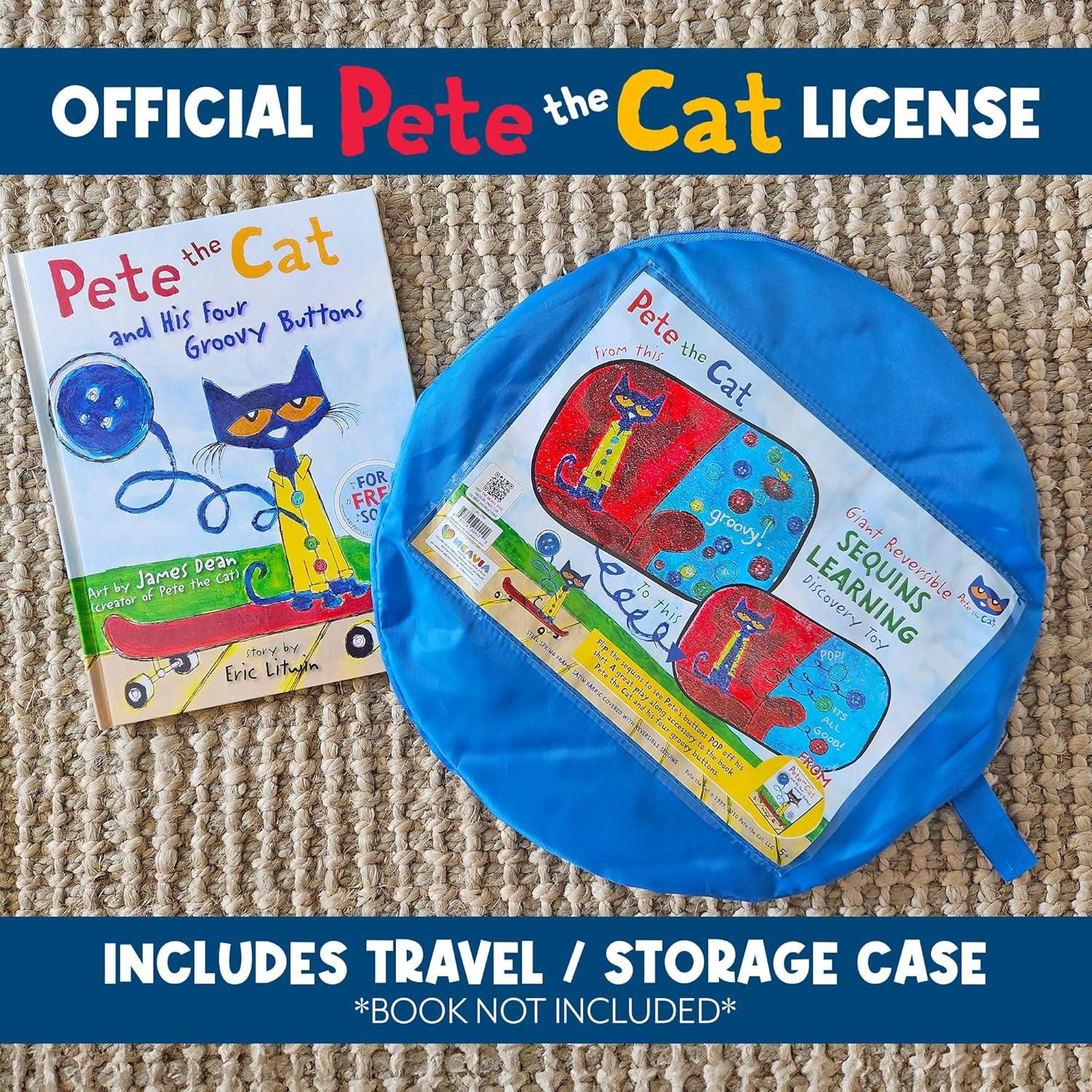 Pañuelo Sensorial Reversibles Lentejuelas Pete The Cat Jumbo 101.6x68.6cm