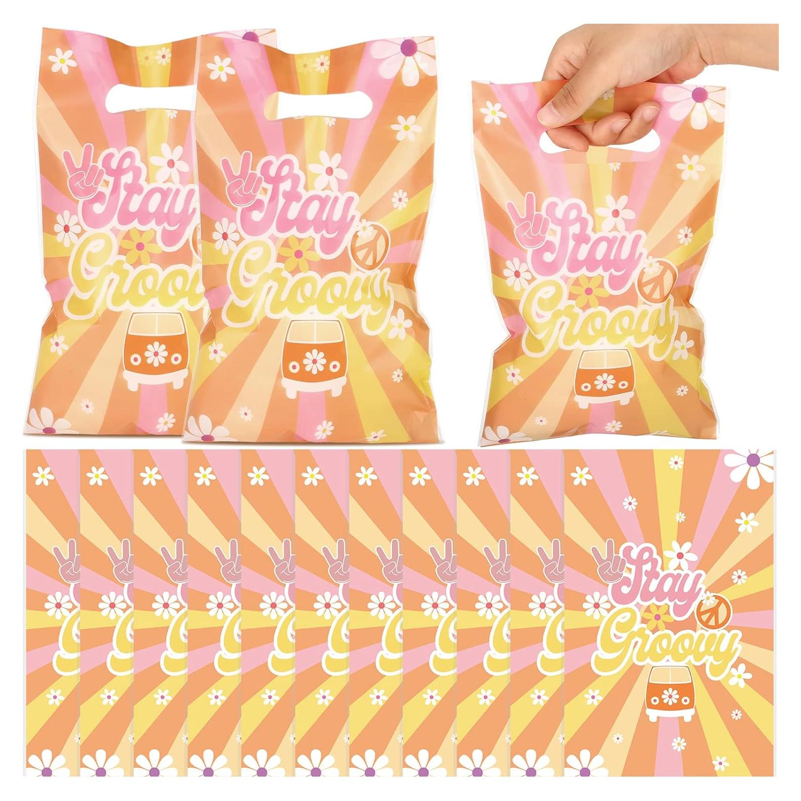 Paquete de 100 Bolsas de Fiesta Groovy Hotop 16.5x24.6cm