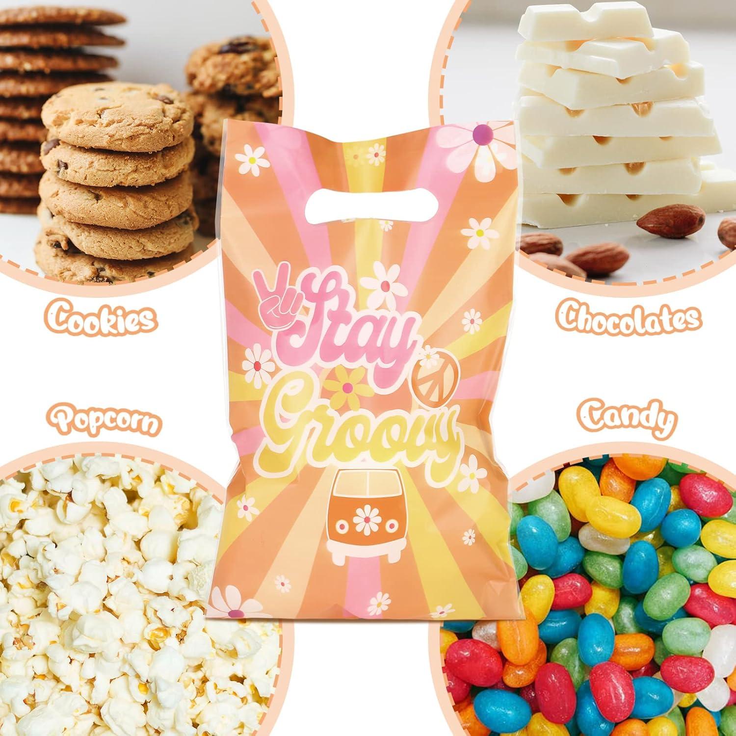 Paquete de 100 Bolsas de Fiesta Groovy Hotop 16.5x24.6cm