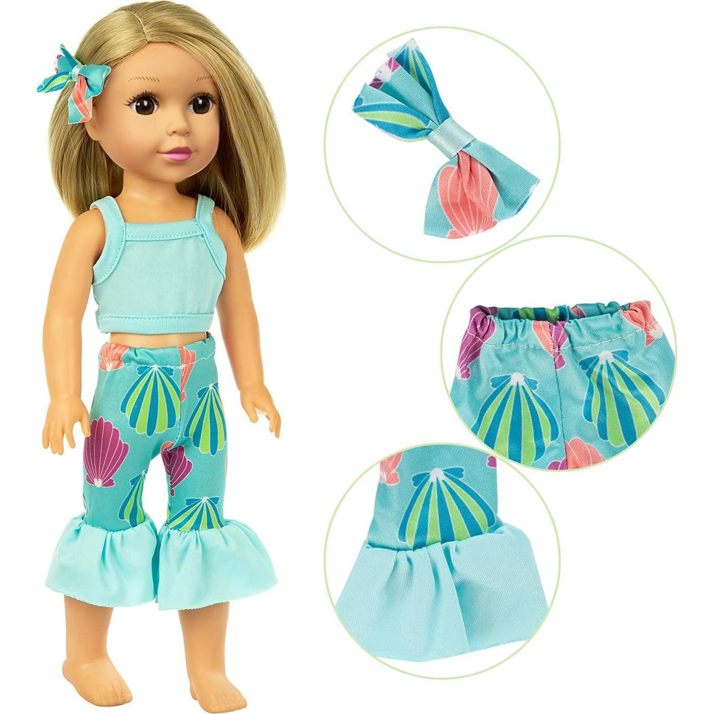 Ecore Fun 10 Conjuntos Ropa Muñeca 36.83 cm Vestidos Pijamas
