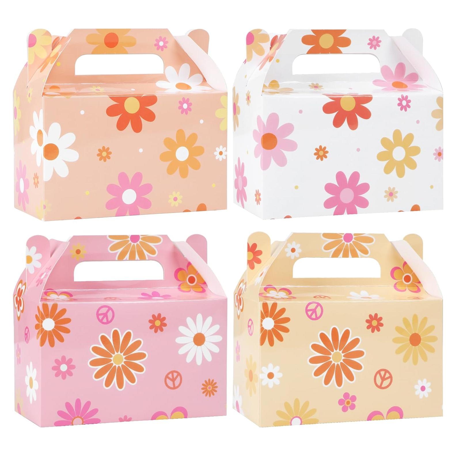 24 Cajas de Regalo Margarita Boho ZOIIWA 15x9x7.5cm