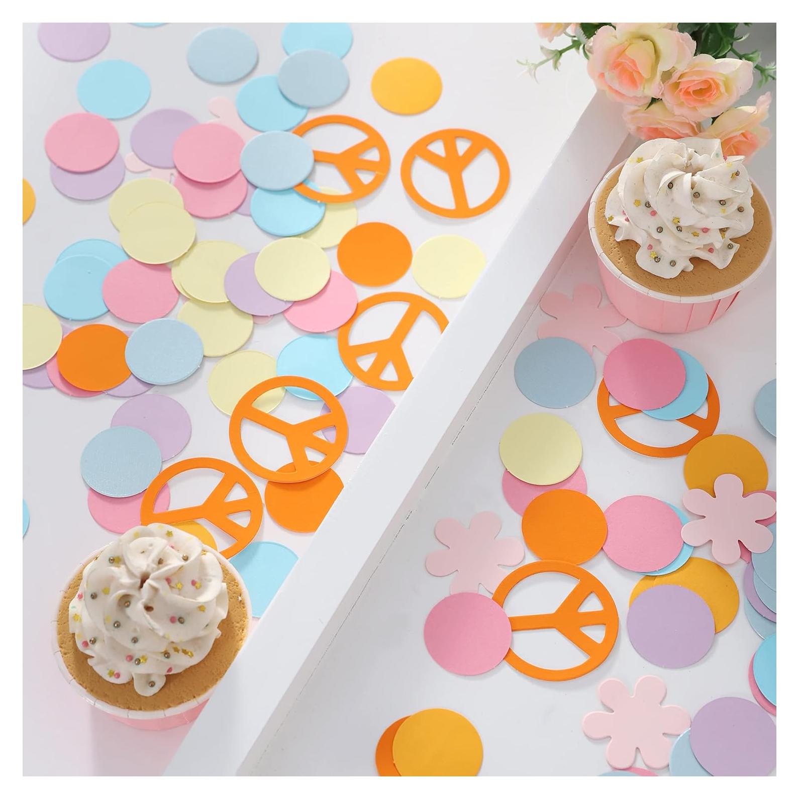 Confeti de Flores Groovy MADENG para Decoración de Fiesta