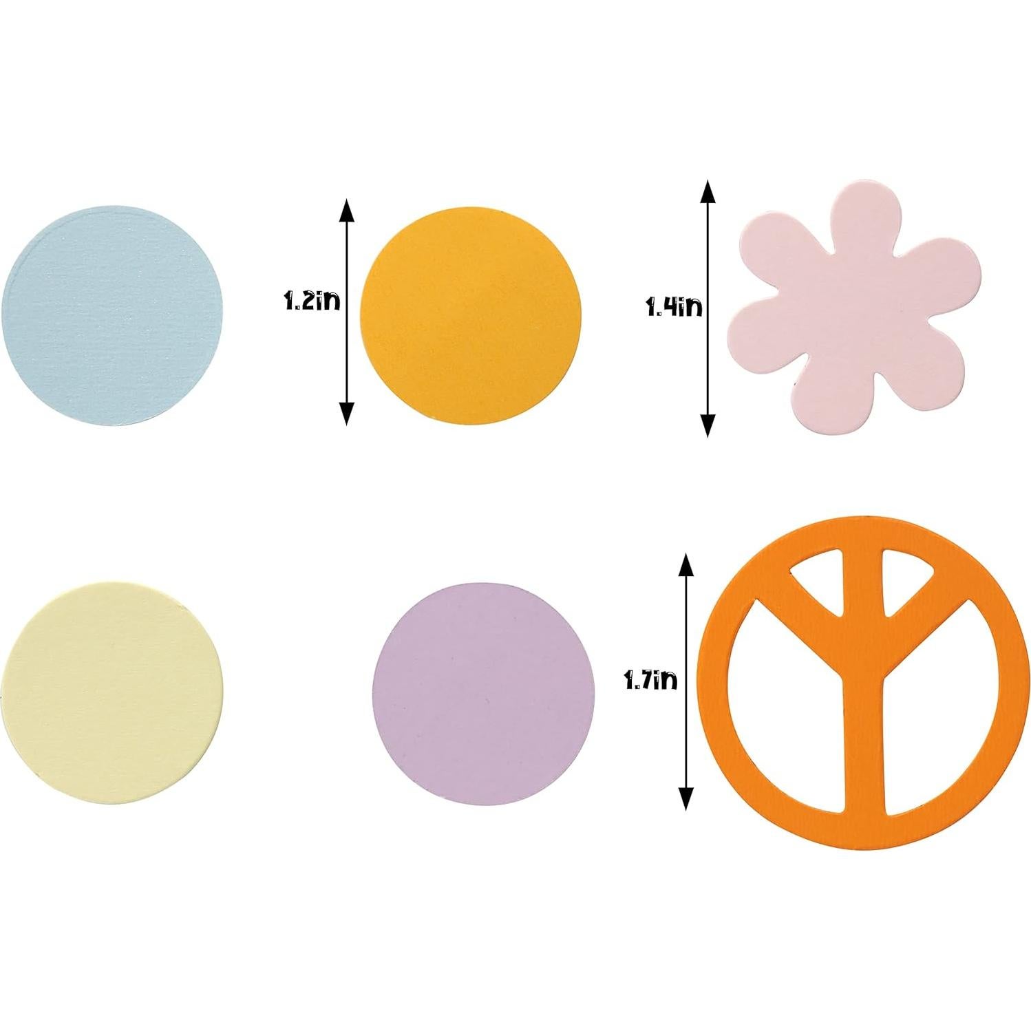 Confeti de Flores Groovy MADENG para Decoración de Fiesta