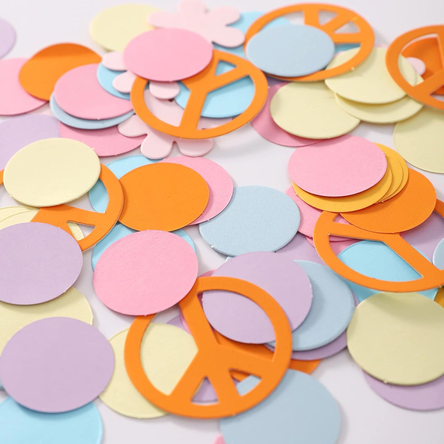 Confeti de Flores Groovy MADENG para Decoración de Fiesta