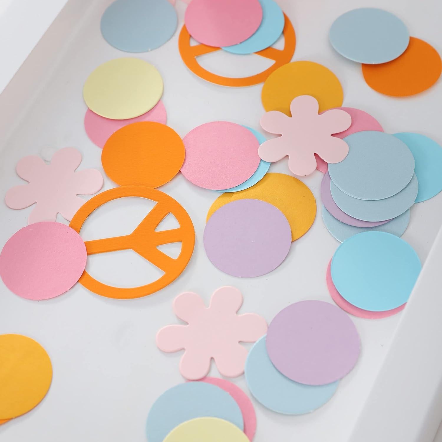 Confeti de Flores Groovy MADENG para Decoración de Fiesta