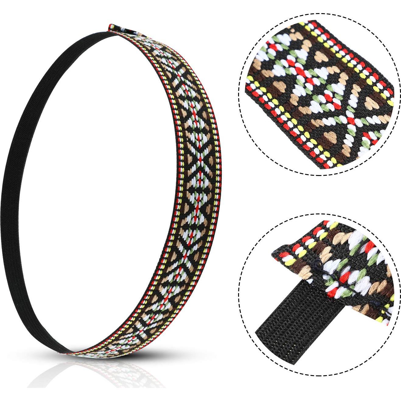 Conjunto Disfraz Hippie 4 Piezas WILLBOND - Gafas, Collar, Pendientes, Diadema